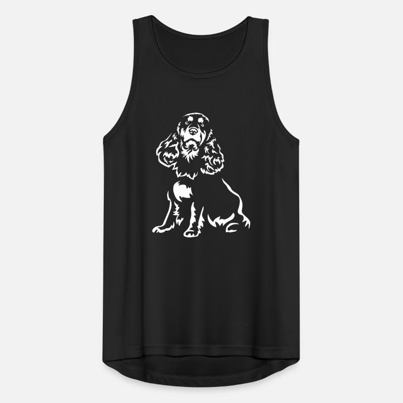 Cocker Spaniel "Black Edition" Men's Breathable Tank Top