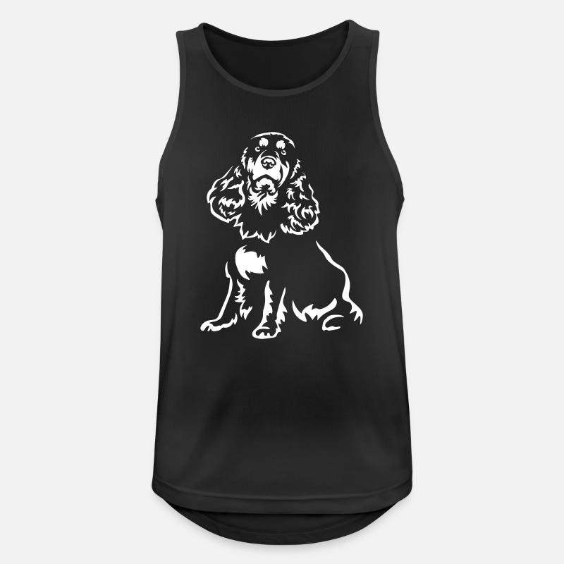 Cocker Spaniel "Black Edition" - Men's Breathable Tank Top - black
