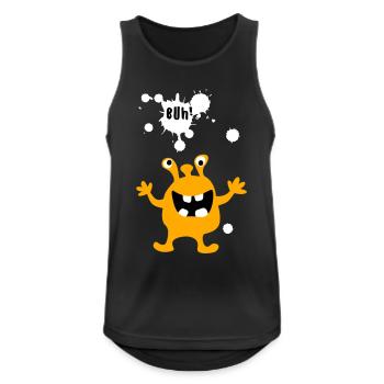 Monster Buh Zombie Comic Kreatur Kinder Halloween - Männer Tank Top atmungsaktiv - Schwarz - Vorne - Nick (188cm)