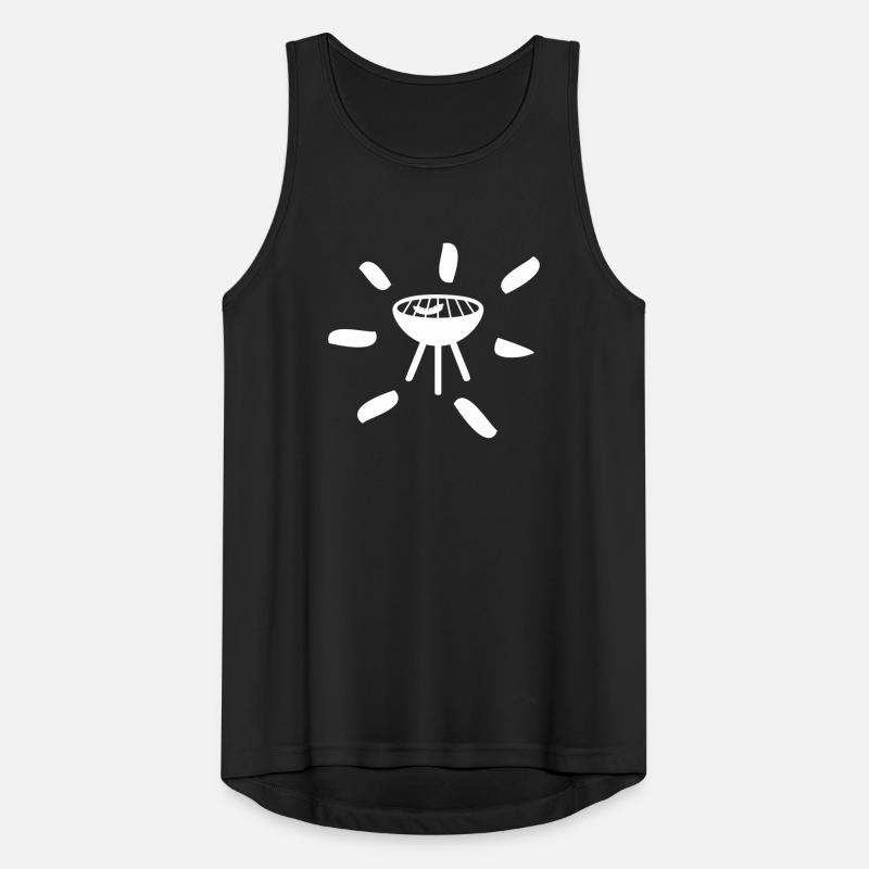 Grill Rays Grilling Chilling Camping Comic Fan Men's Breathable Tank Top
