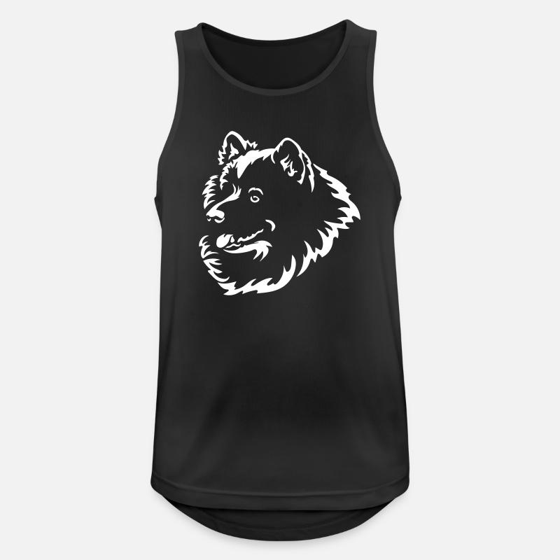 Samoyed Head "Black Edition" - Men's Breathable Tank Top - black