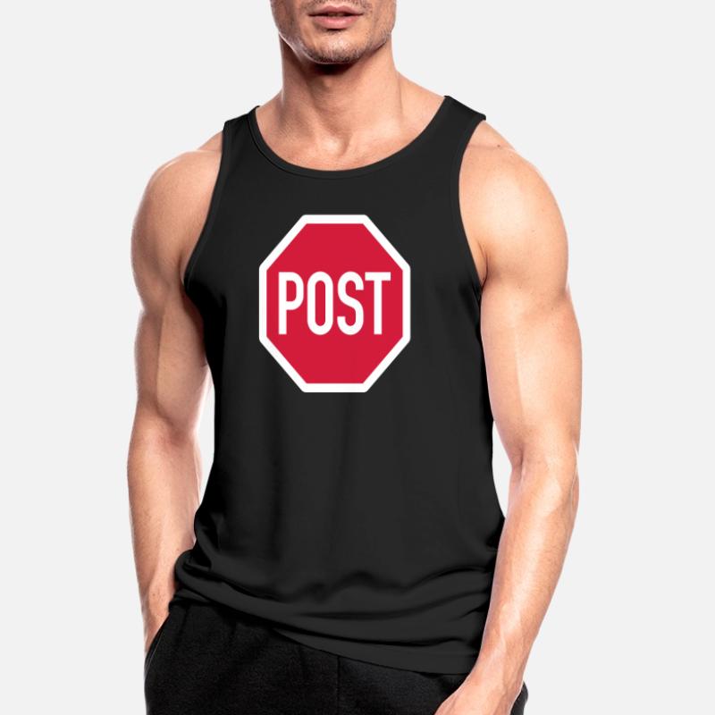 post oder stop? Männer Tank Top atmungsaktiv