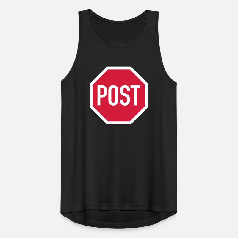 post oder stop? Männer Tank Top atmungsaktiv