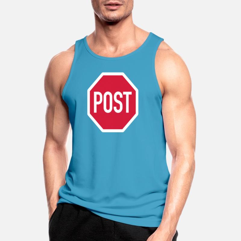 post oder stop? Männer Tank Top atmungsaktiv