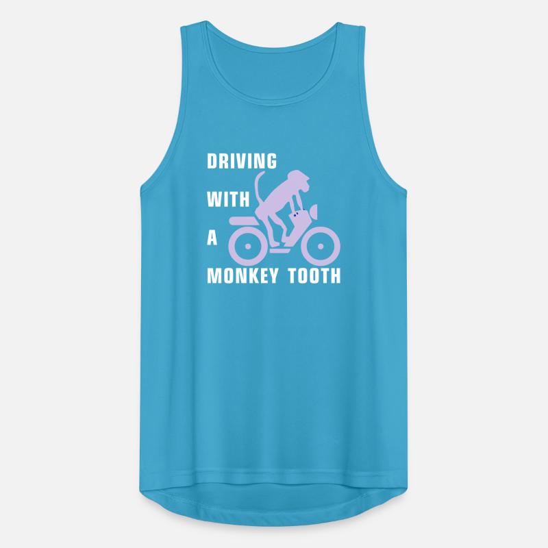 Driving with a monkey tooth - Affenzahn Männer Tank Top atmungsaktiv
