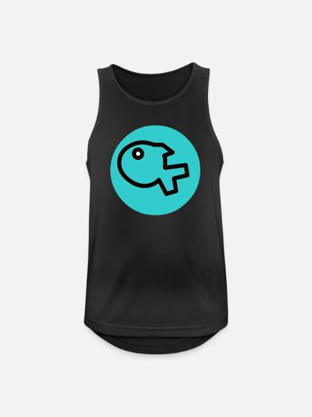 little fish - Men's Breathable Tank Top - black