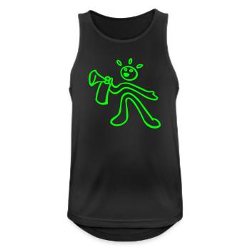 voice raver - Men's Breathable Tank Top - black - Front - Nick (188cm)