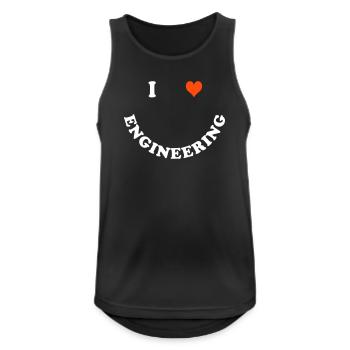 Engineer - Men's Breathable Tank Top - black - Front - Nick (188cm)