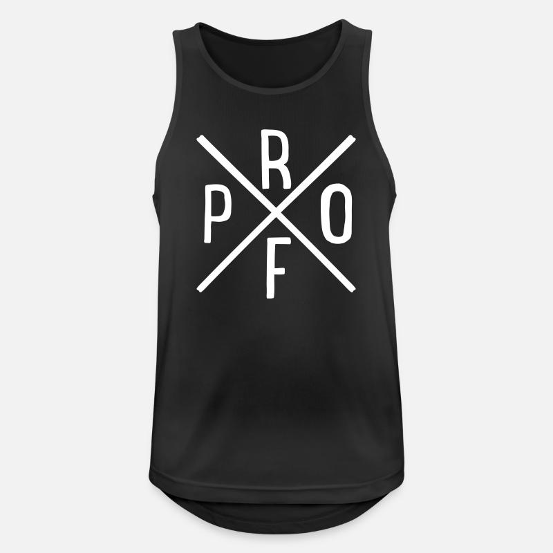 Prof - Men's Breathable Tank Top - black