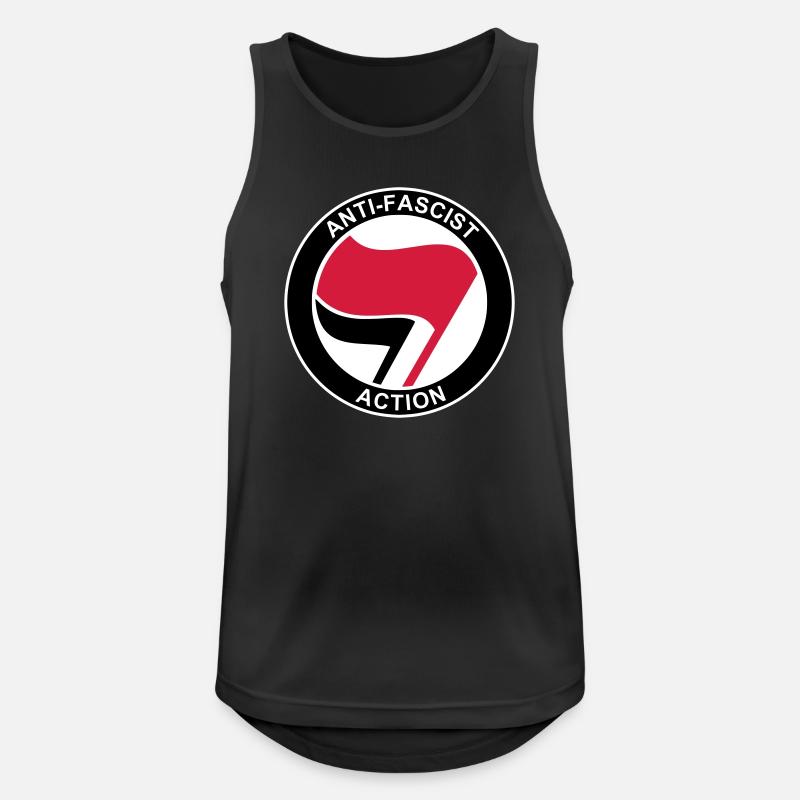 Logo ANTIFA - Débardeur respirant Homme - noir