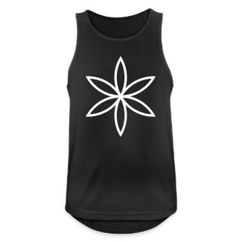 Blüte Keim - Männer Tank Top atmungsaktiv - Schwarz - Vorne - Nick (188cm)
