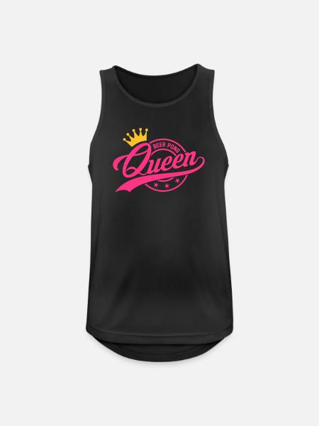 Beer Pong Queen 3 - Männer Tank Top atmungsaktiv - Schwarz