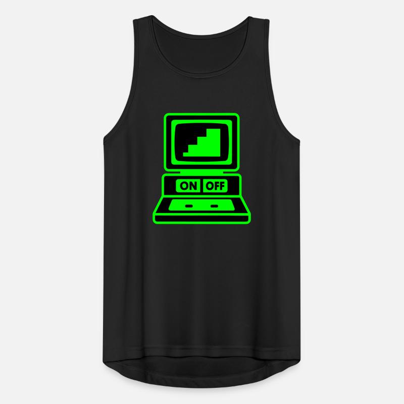 Computer Minimal Pop Art Men's Breathable Tank Top