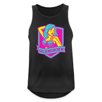 Gelsenkirchen Superstar in pink - Men's Breathable Tank Top - black - Front - Nick (188cm)