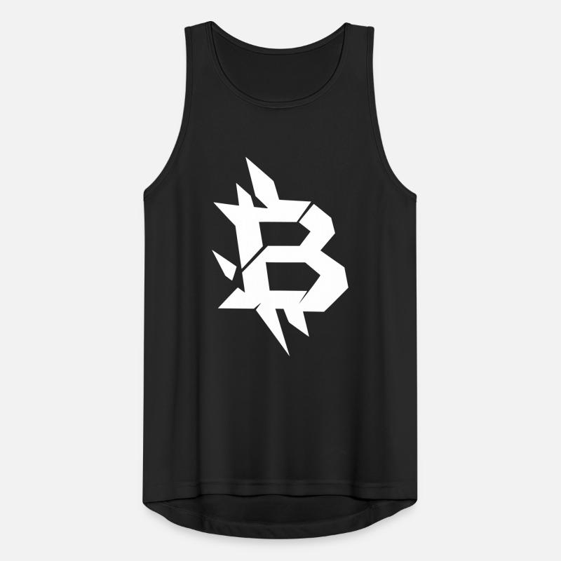 Bitcoin B angular design Men's Breathable Tank Top