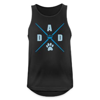 Dad Dog - Men's Breathable Tank Top - black - Front - Nick (188cm)