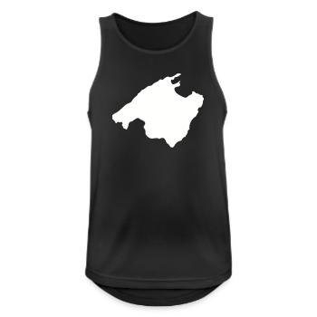 Malle Outline - Men's Breathable Tank Top - black - Front - Nick (188cm)