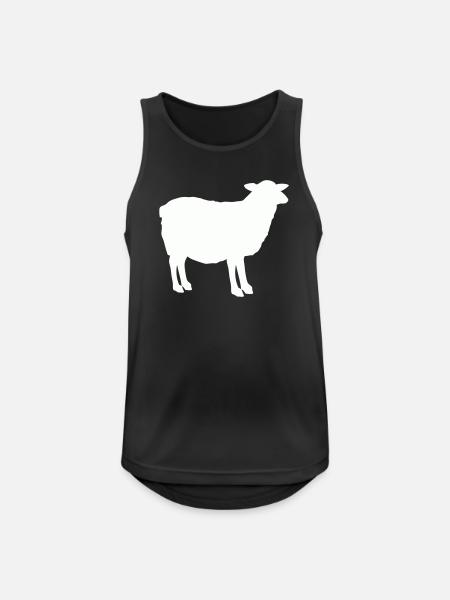 Silhouette de mouton - Débardeur respirant Homme - noir