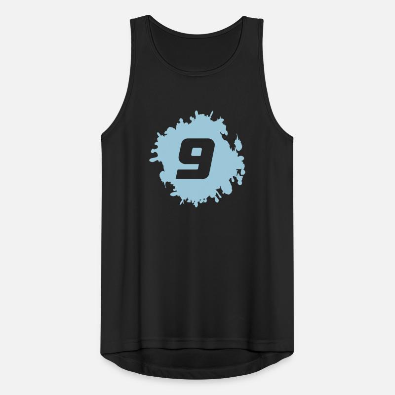 Neuf graphiques Cyan Splash Débardeur respirant Homme