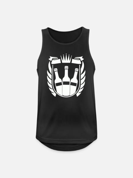 Bier Wappen - Männer Tank Top atmungsaktiv - Schwarz