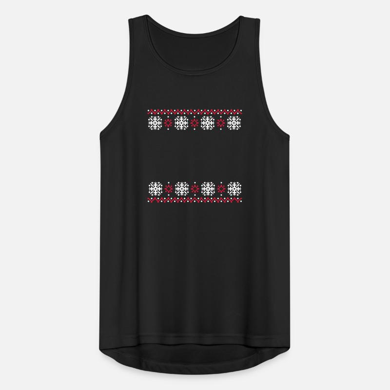 pull moche motif de Noël flocons de neige cool Débardeur respirant Homme