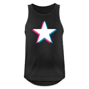 3D Stern – Promi Sternchen Gefährlich Heißes Motiv - Männer Tank Top atmungsaktiv - Schwarz - Vorne - Nick (188cm)