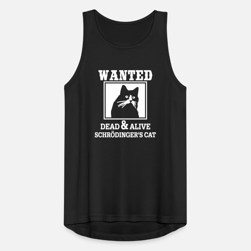 Schrödingers Katze gesucht, Nerdiges Quantenphysik Männer Tank Top atmungsaktiv