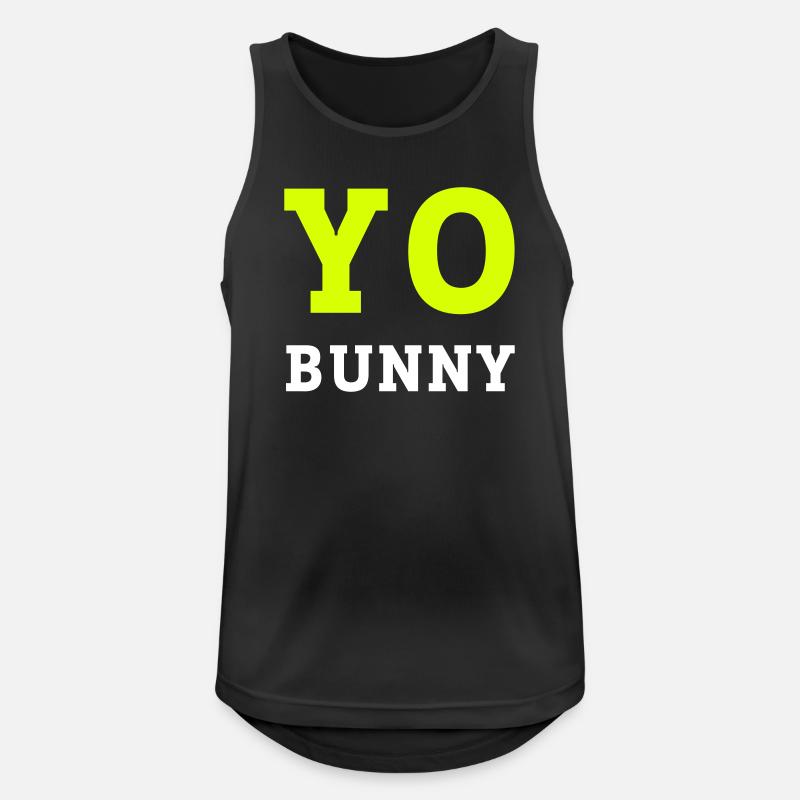 yobun_2 - Männer Tank Top atmungsaktiv - Schwarz