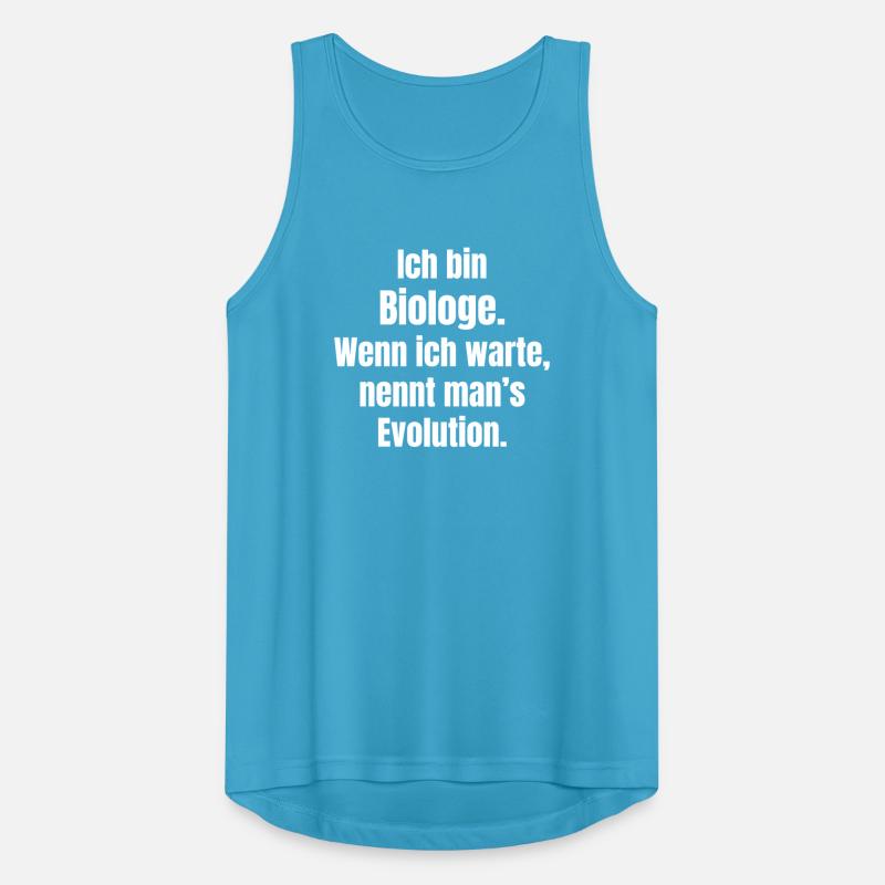 Biologe Evolution Spruch Männer Tank Top atmungsaktiv
