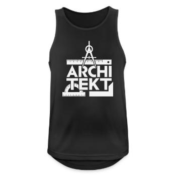 Architecture Design Grid Symbolism - Men's Breathable Tank Top - black - Front - Nick (188cm)