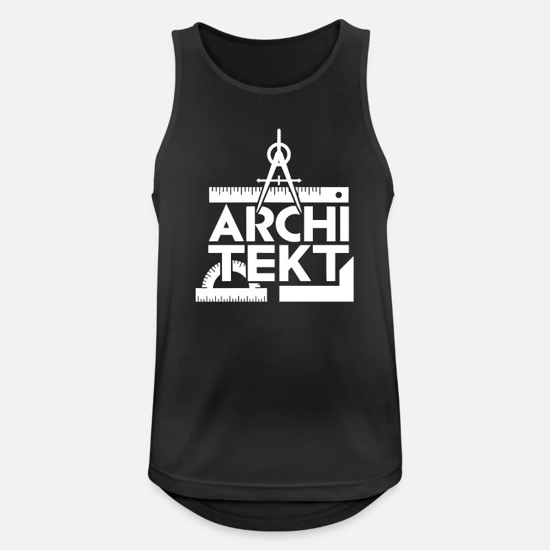 Architecture Design Grid Symbolism - Men's Breathable Tank Top - black
