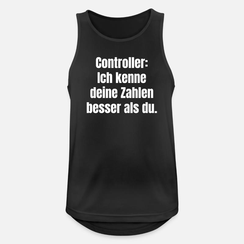 Controllers: Knowing numbers better - Men's Breathable Tank Top - black