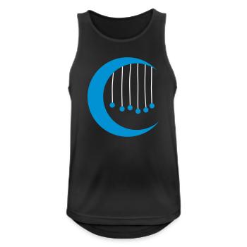Blå måne med vindspel - Men's Breathable Tank Top - black - Front - Nick (188cm)