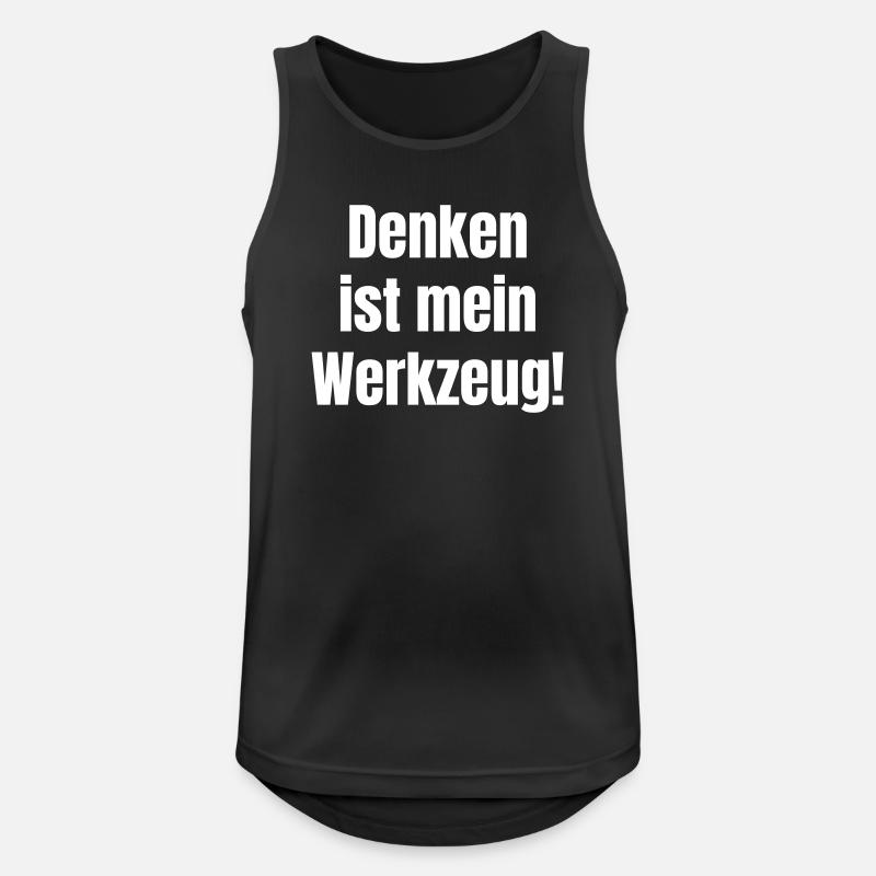 Thinking is my tool - Men's Breathable Tank Top - black