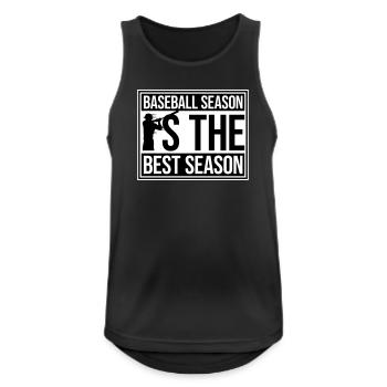 La saison de baseball est la meilleure saison des sports de fans - Débardeur respirant Homme - noir - Devant - Nick (188cm)