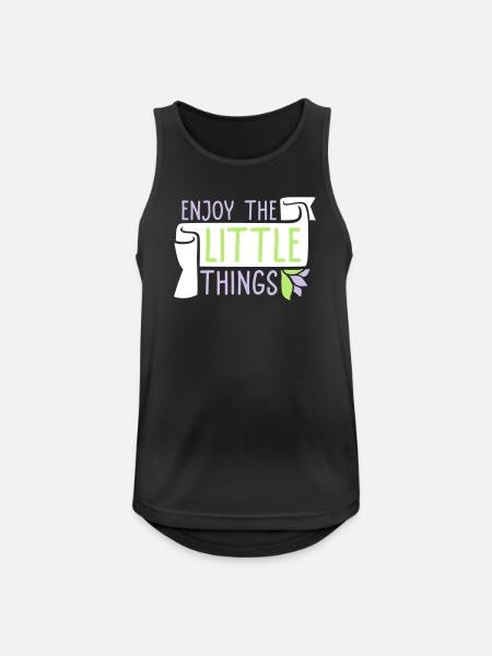 Enjoy The Little Things Gratitude Mindfulness - Men's Breathable Tank Top - black