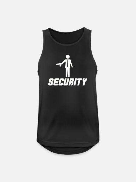 Security with a weapon - Men's Breathable Tank Top - black