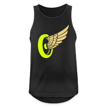 Rad Flügel - Männer Tank Top atmungsaktiv - Schwarz - Vorne - Nick (188cm)