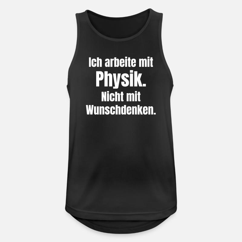 Physics instead of wishful thinking - Men's Breathable Tank Top - black
