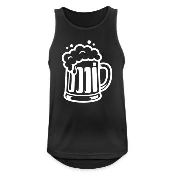 Beer Mug Comic Beer - Men's Breathable Tank Top - black - Front - Nick (188cm)