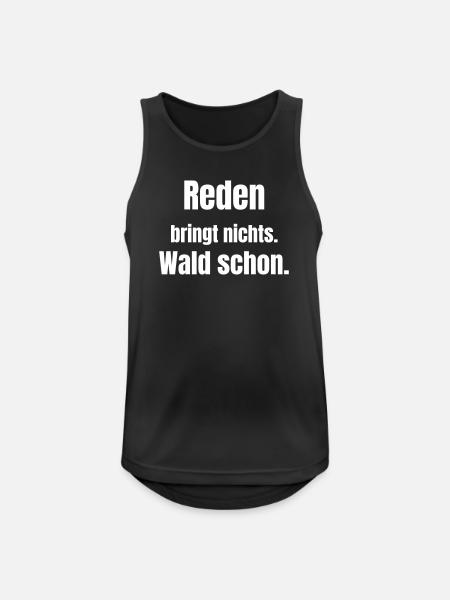 Reden bringt nichts Wald schon - Débardeur respirant Homme - noir