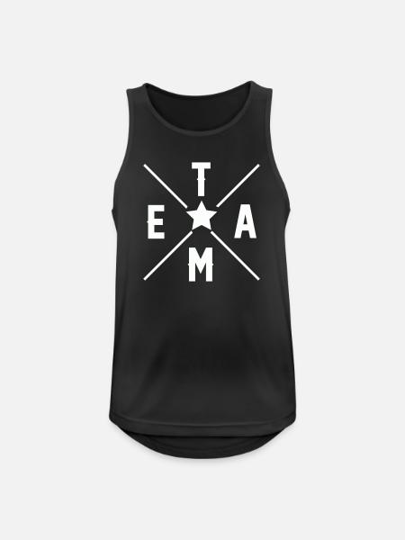 Team - Men's Breathable Tank Top - black