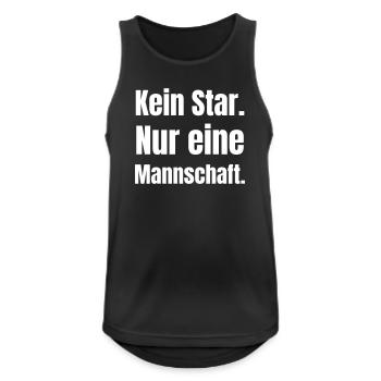No star, just a team, - Men's Breathable Tank Top - black - Front - Nick (188cm)