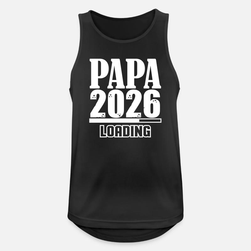 Papa 2026 Loading - Men's Breathable Tank Top - black