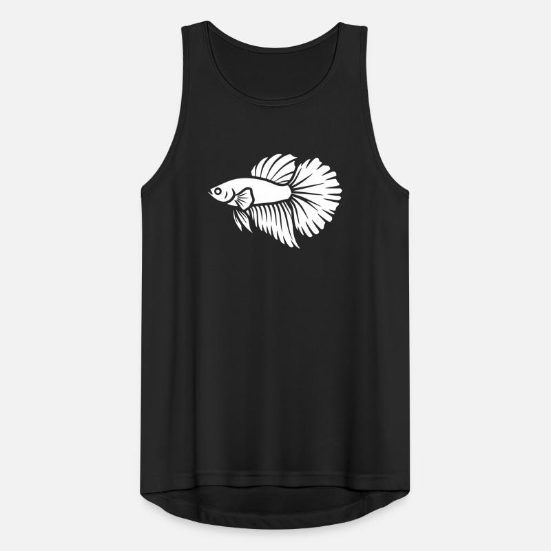 Betta Fish Aquarium Vector Men's Breathable Tank Top