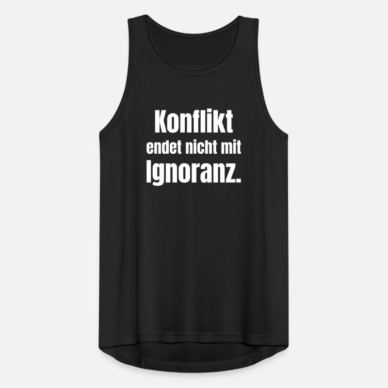 Conflict does not end in ignorance Men's Breathable Tank Top