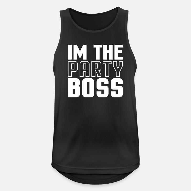Ich bin der Party Chef - Männer Tank Top atmungsaktiv - Schwarz
