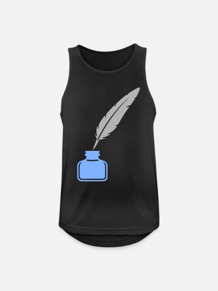 Pen Ink Icon - Men's Breathable Tank Top - black