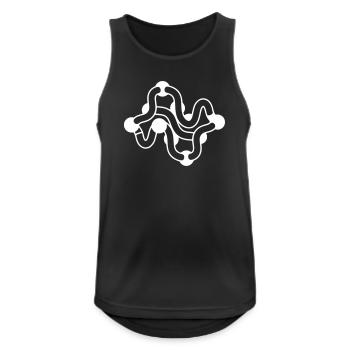 Protein Faltung Molekül Kette - Männer Tank Top atmungsaktiv - Schwarz - Vorne - Nick (188cm)