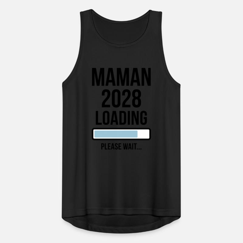 Pregnancy Announcement Mom 2028 Loading Men's Breathable Tank Top